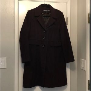 Kristen Blake Peacoat in Plum